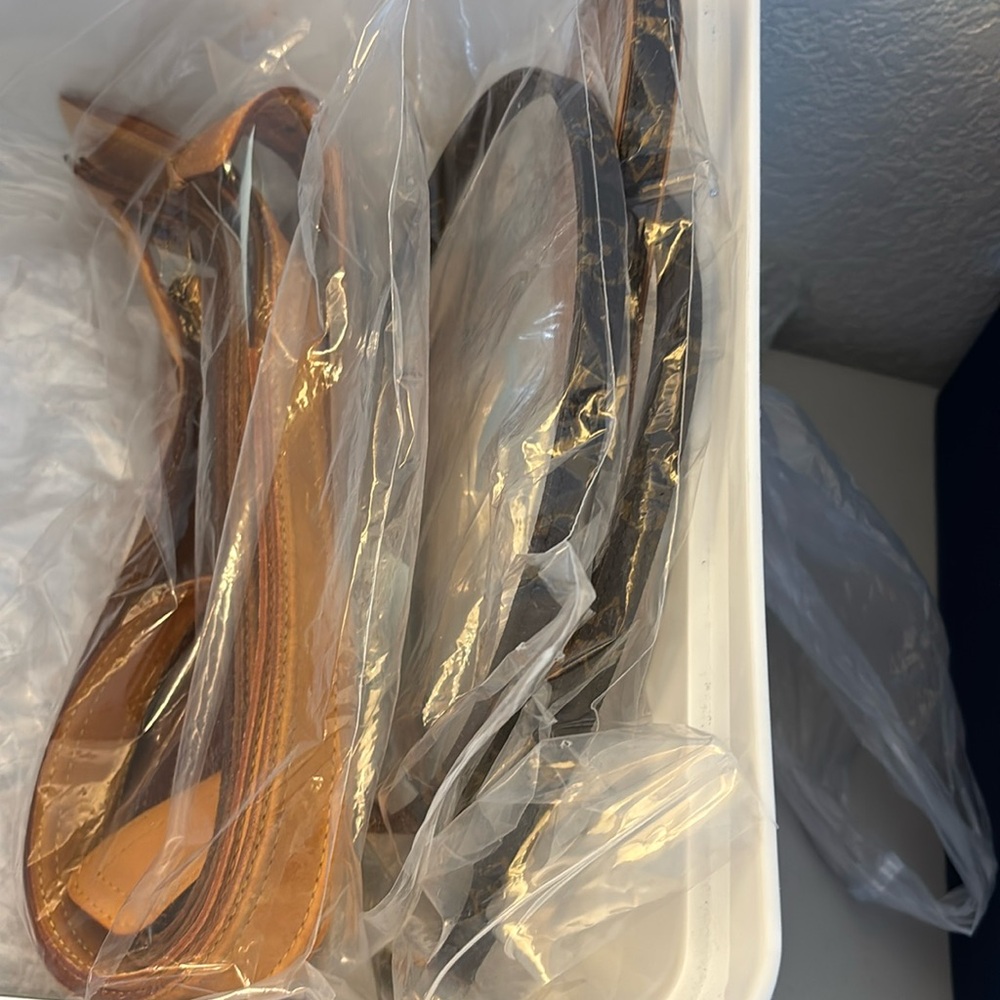 Elegant Tan and Black Women's Belts